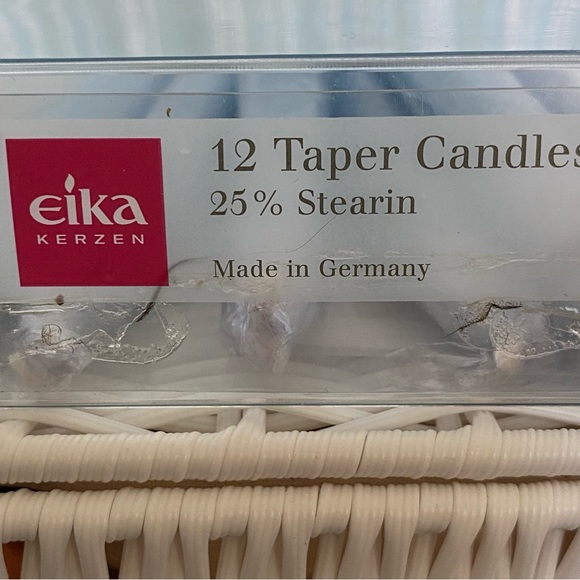 Seven Premium Ice Blue Eika Kerzen Taper Candles 25% Stearin New - Picture 11 of 14